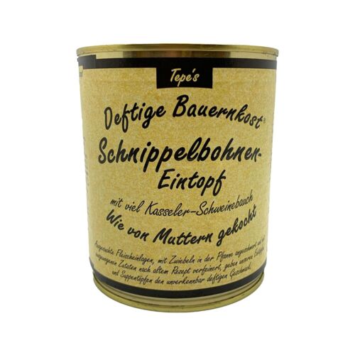 Tepe´s Defitge Bauernkost Schnippelbohneneintopf Eintopf LandAllerlei online shop einkaufen kaufen Tepe´s Defitge Bauernkost Schnippelbohneneintopf Eintopf LandAllerlei online shop einkaufen kaufen