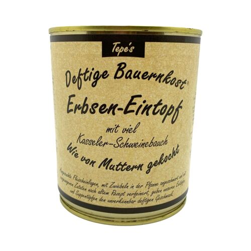 Tepe´s Erpseneintopf Deftige Bauernkost Erpsen Eintopf landallerlei online shop einkaufen Tepe´s Erpseneintopf Deftige Bauernkost Erpsen Eintopf landallerlei online shop einkaufen